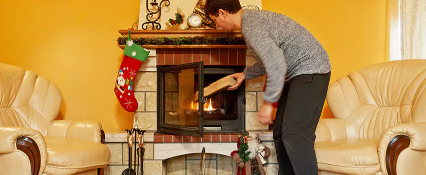 Rusted Metal Fireplace Restoration in Payson, Arizona